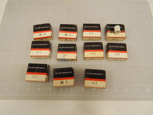 LOT OF 11 ALLEN BRADLEY N1 THERMAL OVERLOAD RELAY HEATER ELEMENTS T72468