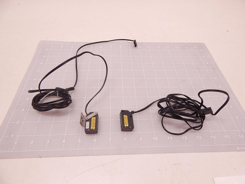 LOT OF 2 KEYENCE LV-H42 LONG DISTANCE WIDE AREA DETECTION LASER SENSOR T76275