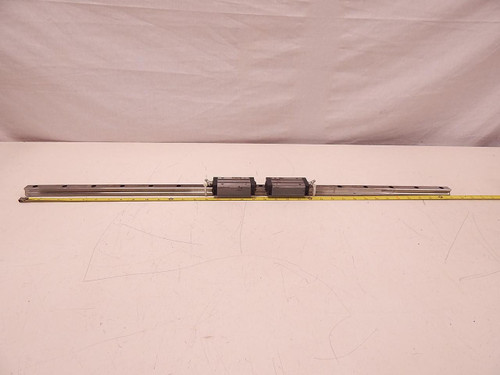 LOT OF 2 INA U-06 F-302506 458219148/1-2S-11 BEARINGS W/ 37''CNC LINEAR SLIDE RAILS