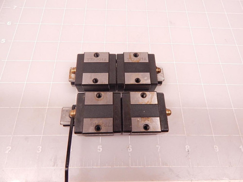 LOT OF 4 THK SRI5V Y7F291A Y7F291B BEARINGS W/ 3" CNC LINEAR SLIDE RAILS