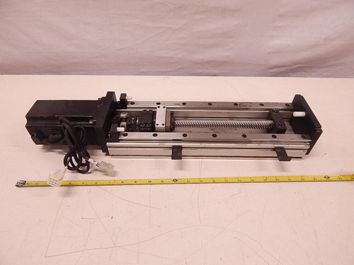 THK SANYO DENKI GL20-1080602 P50B08075HXS00 LM GUIDE ACTUATOR W/ AC SERVOMOTOR 750 W 200 VAC 3000 RPM 3.9 A T83474