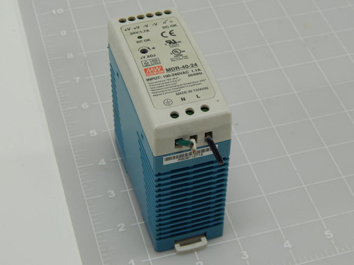 MW MEAN WELL MDR-40-24 POWER SUPPLY T84637