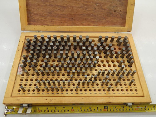 MEYER GAGE M-2 .250 .500 PIN GAGE SET PLUS 17X11 IN T87521