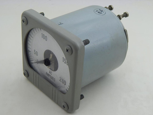 GE 50-101163LSRL3, AB14 0-200 AC Amperes Ammeter T93609 For Sale