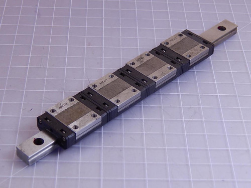 Lot of 4 THK SRS12M 8B650 Bearings w/ 8 In Rail T95240 For Sale