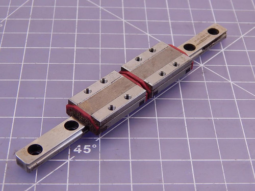 Lot of 2 Schneeberger MN9-G1-V1, MNN9-G1 Bearings w/ 6 In Rail T99496 For Sale