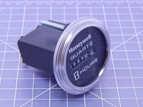Honeywell 85342 Quartz Hour Time Meter 2.27 Inch Chrome Bezel T105467 For Sale