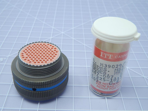 ITT CANNON K0458 MS27467T23B35S CIRCULAR MIL SPEC CONNECTOR DJT 100C W/ CONTACTS T107287