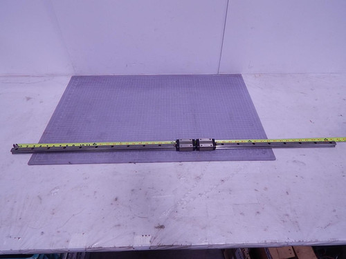 49" Slide Rail w/ (2) THK HSR20 Bearings T117195 For Sale