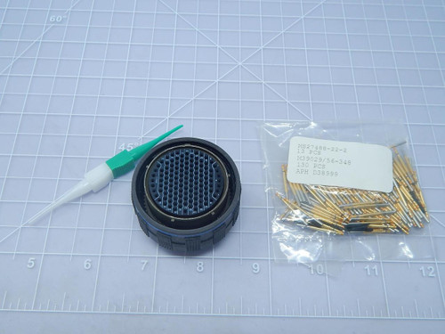 Amphenol JD38999/26JJ35SN, MS27488-22-2, M39029/56-348 Circular MIL Spec Connector w/ Contacts T107307 For Sale