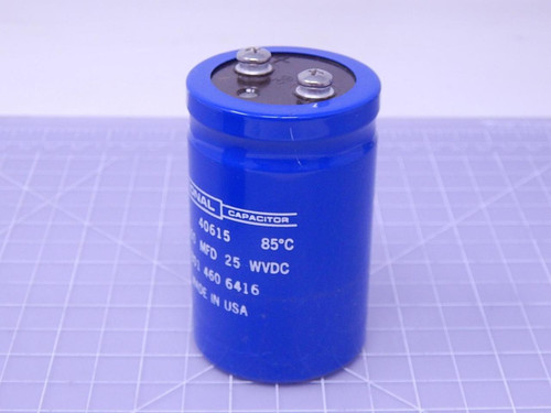 Lot of 3 National 8801 460 6416 Capacitors 36000 MFD 25 WVDC 85 ºC T117449 For Sale