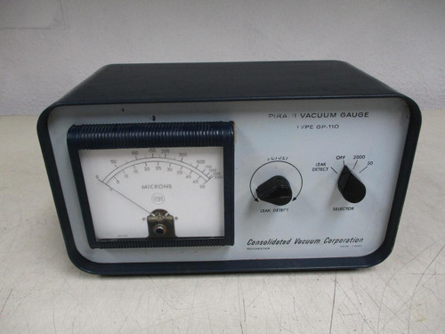 Consolidated Vacuum Corp GP-110 Pirani Vacuum Gauge T120894 For Sale