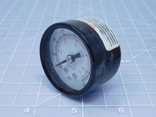 Lot of 3 GS-011.5160CSBA18 Pressure Gauge 0-160 PSI T121231 For Sale