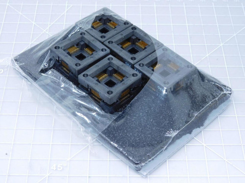 Lot of 5 7310044 44 Pin PLCC Socket Connector T124750 For Sale