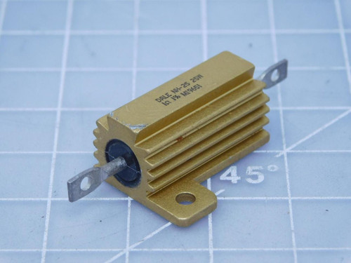 Lot of 5 Dale NH-25    Wirewound Resistors 25 W 1 Ohms 1 % For Sale