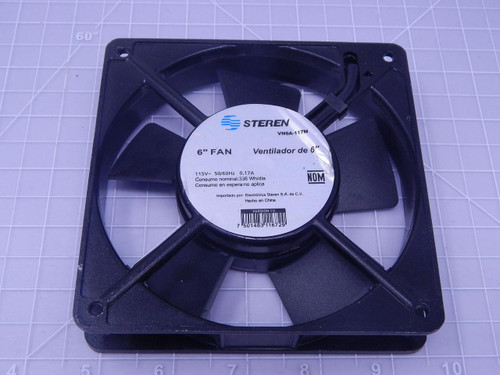 Steren VN6A-117M    6 In Fan 115 V 50/60 Hz 0.17 A For Sale