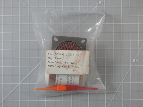 Deutsch D38999/20WJ61PB    Circular MIL Spec Connector DTS 61 C 61 # 20 PIN R ECP w/ Circular MIL Spec Contacts For Sale