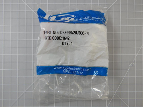 Souriau D38999/20JD35PN    Circular MIL Spec Connector 37 P Sz 15 Recpt w/ Circular MIL Spec Contacts For Sale