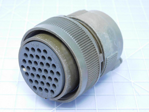 Amphenol MS3106R28-21S    MIL-DTL-5015 Series, Straight Plug, 37 Contacts, Solder Socket, Threaded, 28-21 For Sale