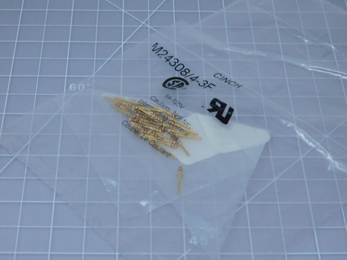 Lot of 2 Cinch M24308/4-3F 25 pcs Pin Crimp Connector PokePlugs T127095 For Sale