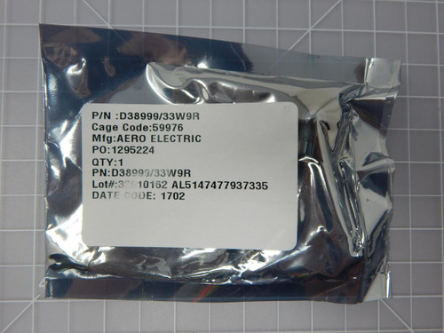 Aero Electric D38999/33W9R    Mil Spec Dust Cap For Sale