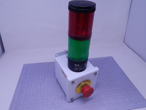 Eaton E26BL    Stacklight Base w shutoff button For Sale