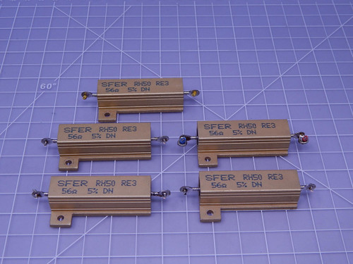 Lot of 5 SFER RH50 RE3    Power Resistors For Sale