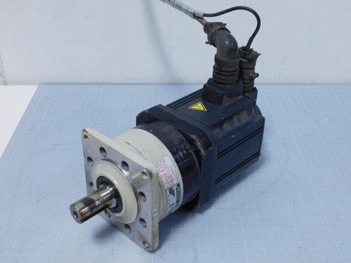 Mitsubishi HC-SF153X-S2 CNVM-5097-8   AC Servo Motor w/ Induction Gear Head For Sale