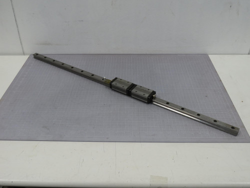 Lot of 2 THK SHS25  CNC Slide Rail Bearings w 39 Inch Rail For Sale