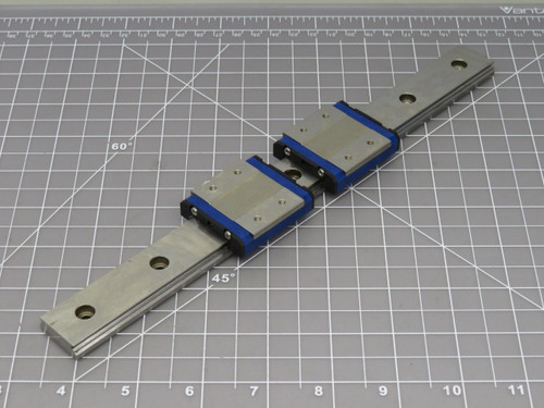 Lot of 2 NSK  PE12  Linear Bearing Block w/ 10.5 Inch Rail For Sale