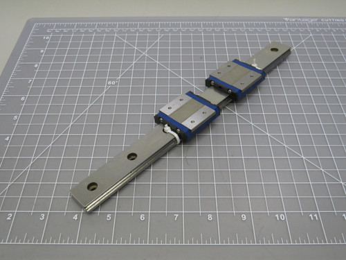Lot of 2 NSK PE12  Linear Bearing Block w/ 10.5 Inch Rail For Sale