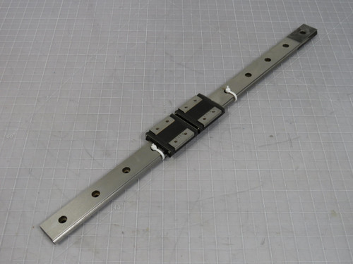 Lot of 2    CNC Slide Rail Bearings w 17 Inch Rail For Sale