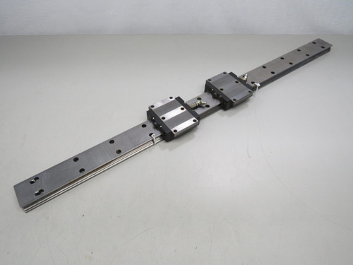 Lot of 2 INA KWVE20WG3V2  Ball Bearing Linear Blocks w/ 28 In SS Linear Rail For Sale