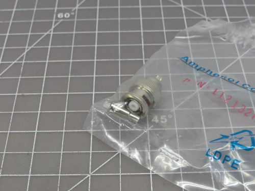 Lot of 8 Amphenol 112132RP 265-11213-2000-RP RF Connector, Coax Crimp, BNC Plug RG-174, 316 REV POL For Sale