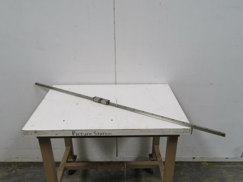 Lot of 2  R162211320  Linear Bearing Blocks in a 54 1/2 In Rail For Sale