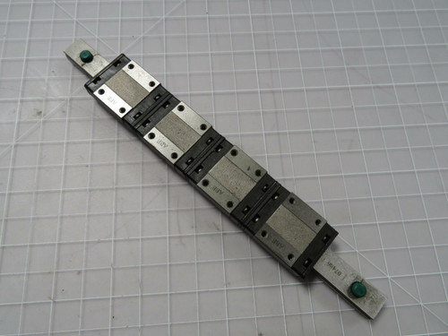 Lot of 4 THK SRS12M  Linear Bearing Blocks in a 8 In Rail  For Sale
