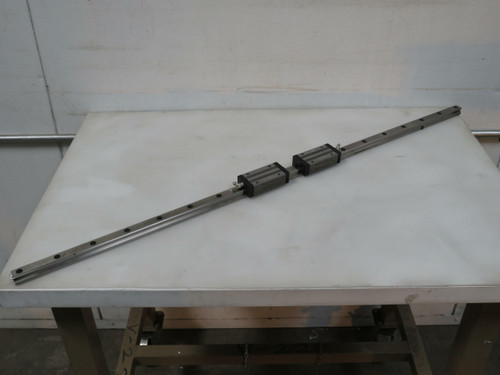 Lot of 2 INA 87 W2 F302507.03   Linear Bearing Blocks on a 41 In Rail  For Sale