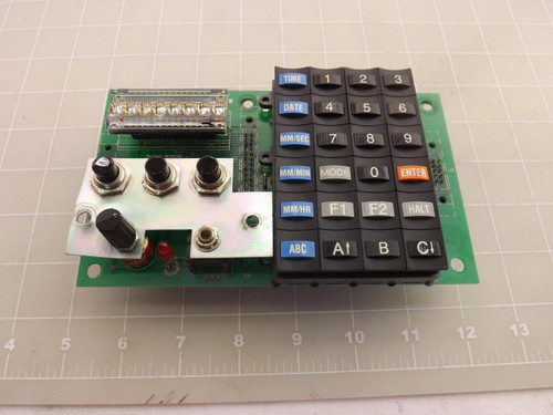 ASTRO-MED 41220-000 41220-1 KEYPAD CIRCUIT BOARD ASSEMBLY T44393