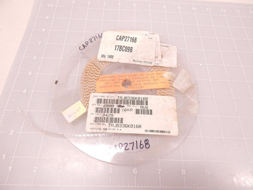 LOT OF 1600 TAJB336K016R TAJB336K016R TANTALUM CAPACITORS T75482