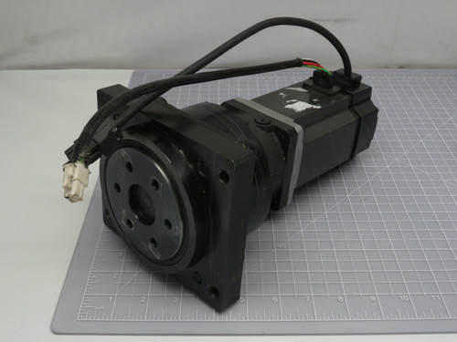Mitutoyo HC-MFS73 ANFX-P30F-7TL3-21 AC Servo Motor w Sumitomo Gear Reducer  For Sale