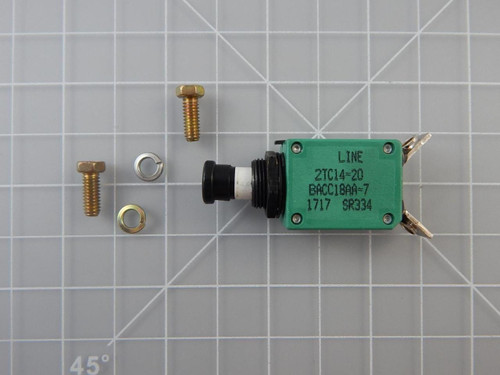 Klixon BACC18AA-7 2TC14-20   Thermal Military Spec Aircraft Circuit Breaker For Sale