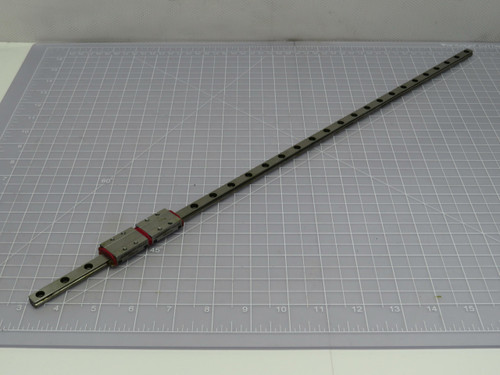 Lot of 2 Schneeberger MNN9-G1  Linear Bearing Block on a 36 in Rail  For Sale