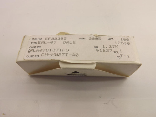 LOT OF 100 VISHAY DALE ERL-07 RLR07C1371FS DIODES T40881