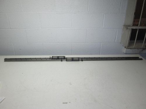 LOT OF 4 INA 87T05 F-300893-11 V2/A BEARINGS W/ 65" CNC LINEAR SLIDE RAILS