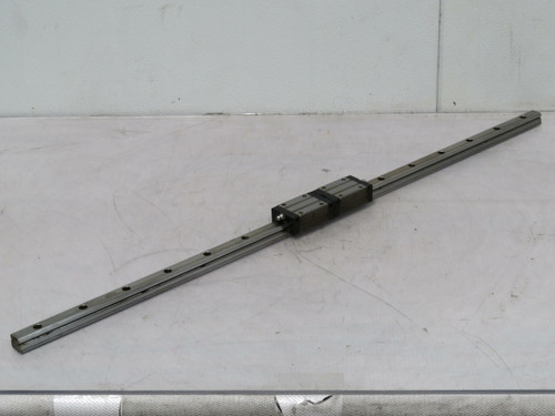 Lot of 2 NSK LH20  Linear Bearing Block on a 35.5 in Rail  For Sale