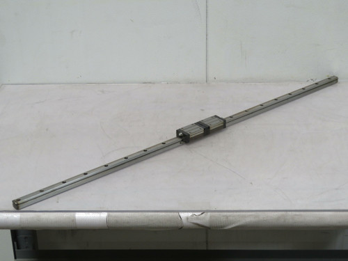 Lot of 2 NSK LH20  Linear Bearing Block on a 44 in Rail  For Sale