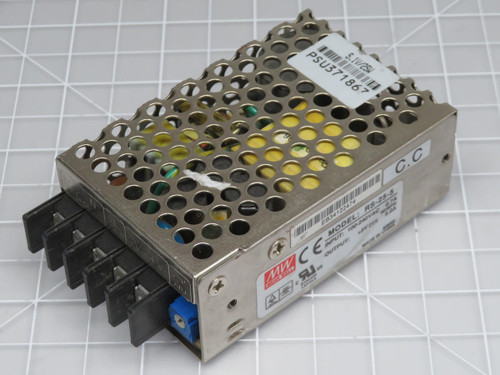 Mean Well RS-25-5  DC Power Supply 5 VDC 5.0 Amp  For Sale