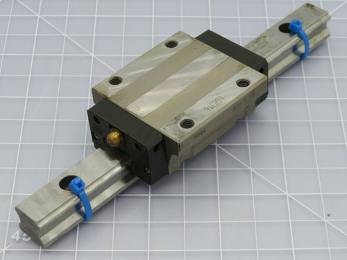 THK SHS15 LG8J16 Linear Bearing Blocks on a 6.5 in Rail  For Sale