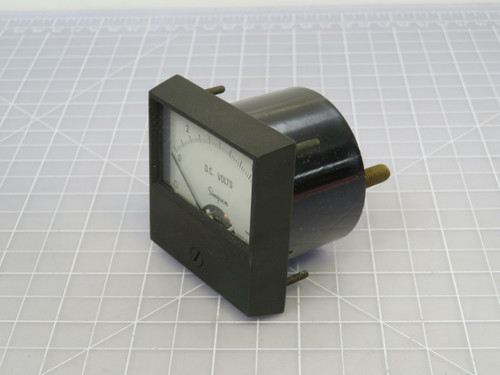 Simpson 2122 17446 0-10 DC Volts Panel Meter  For Sale
