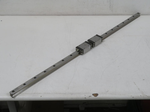Lot of 2 Rexroth  R16222220 789  Ball Runner Blocks on 40 in Rail  For Sale
